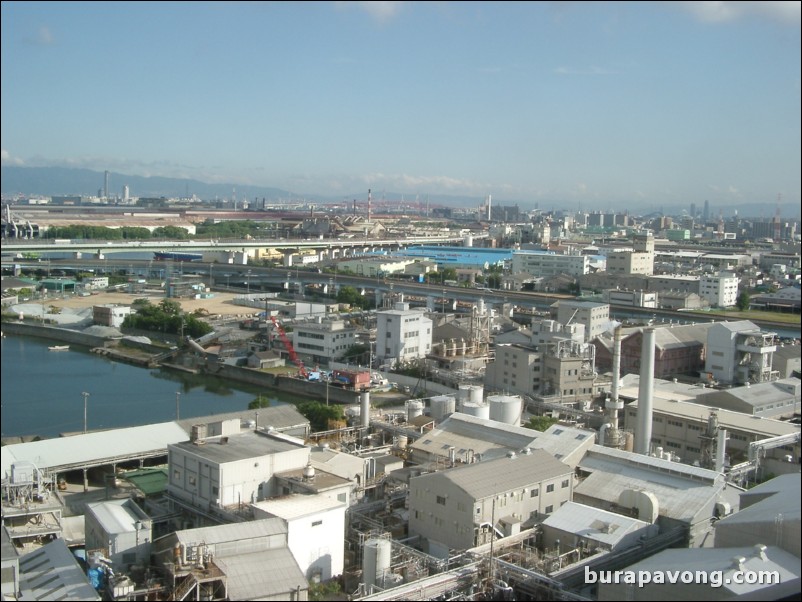 View from Rihga Royal Hotel Sakai.