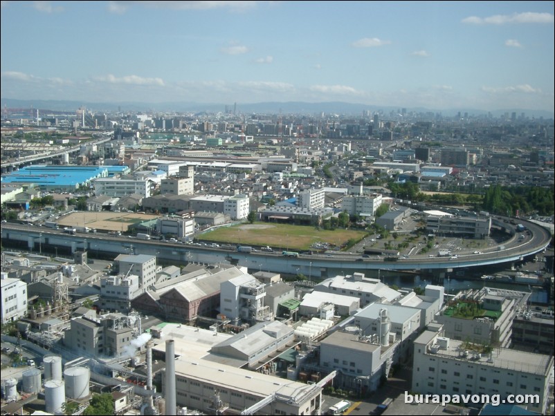 View from Rihga Royal Hotel Sakai.