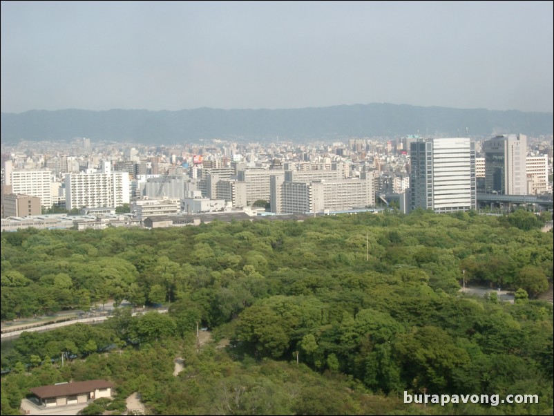 View from Osaka Castle.