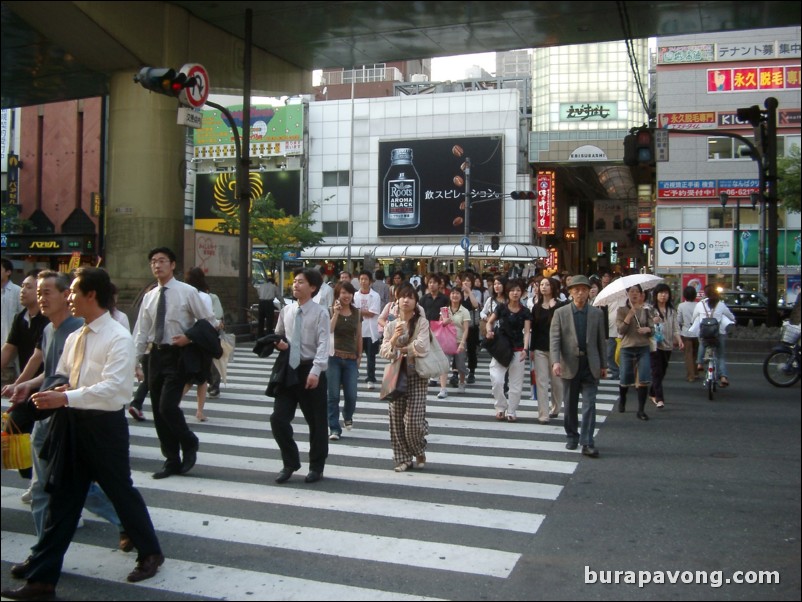 Shinsaibashi-Suji shopping center.