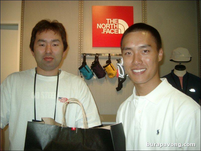The North Face store manager, Rinku Premium Outlets.