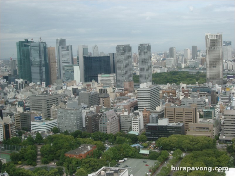 View of Tokyo skyline from Tokyo Tower.