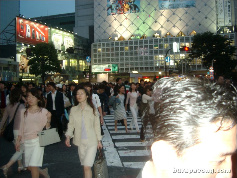 Shibuya at night.