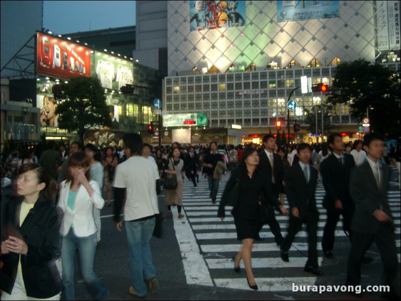 Shibuya at night.