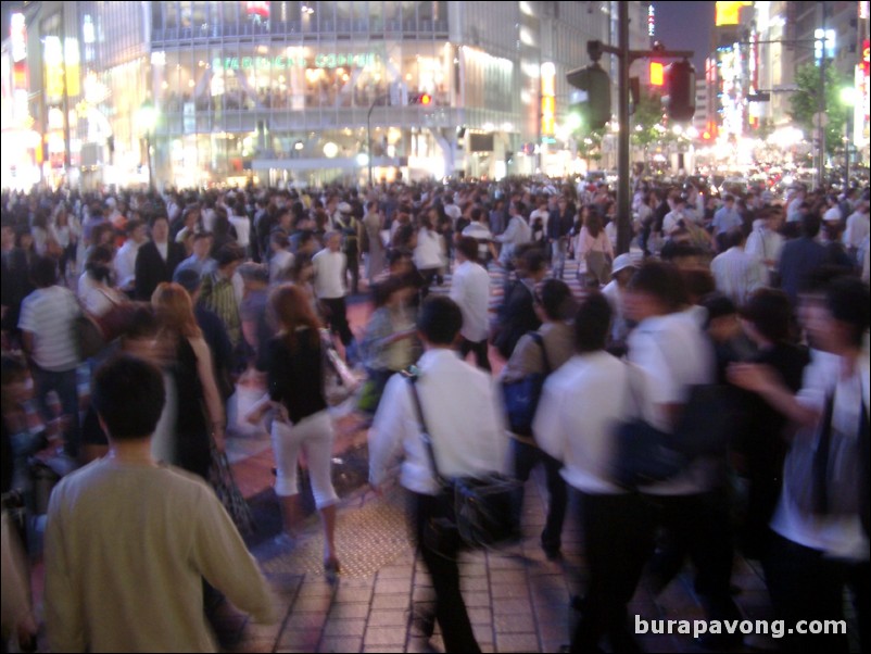 Shibuya at night.