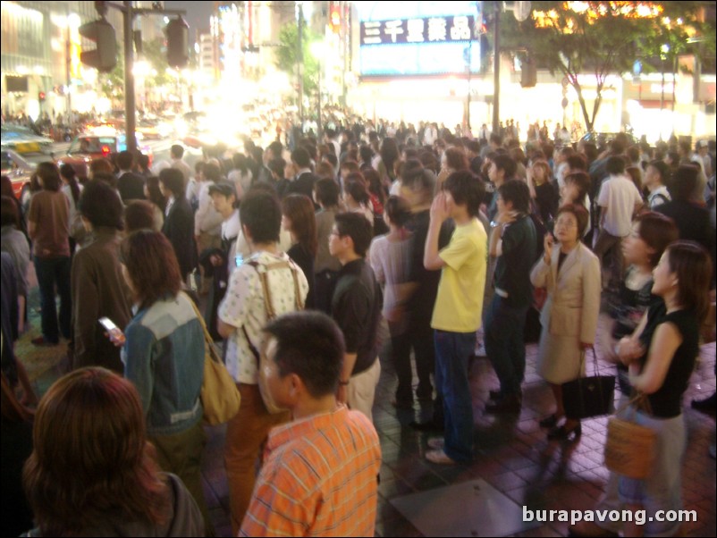 Shibuya at night.