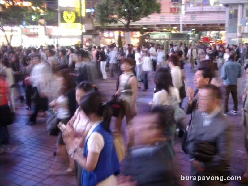 Shibuya at night.