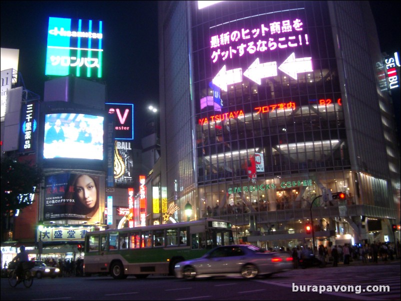 Shibuya at night.