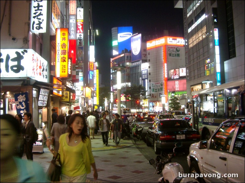 Shibuya at night.