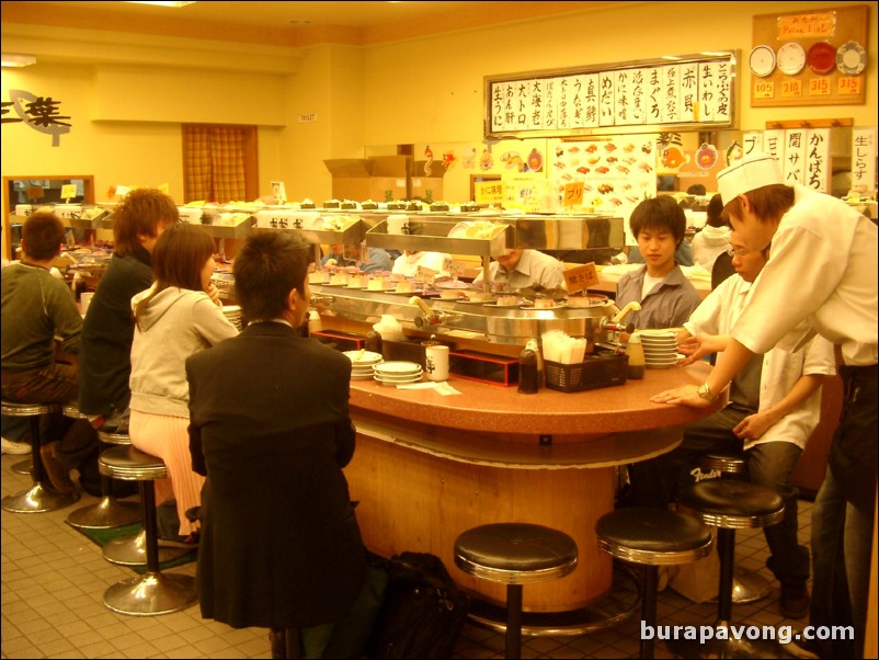 Sushi bar, east Shinjuku.