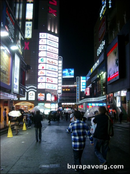 East Shinjuku at night. Kabuki-cho.