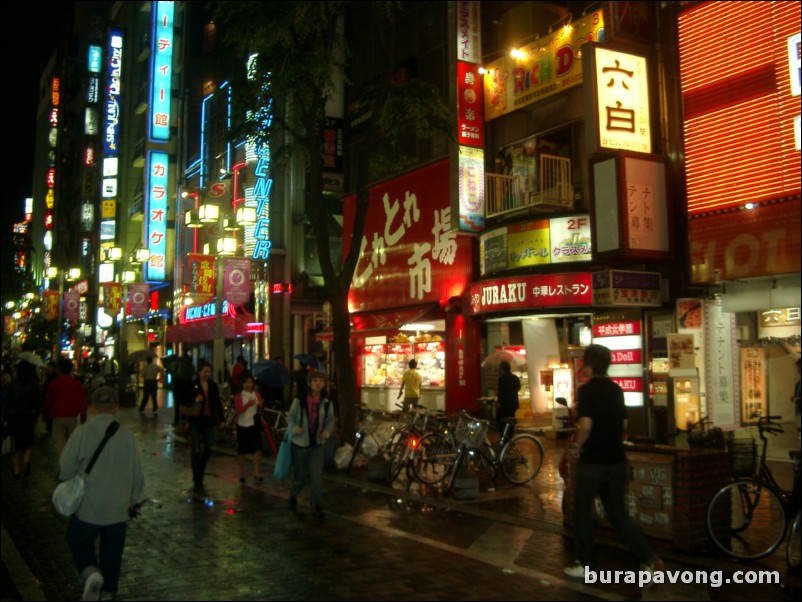 East Shinjuku at night. Kabuki-cho.