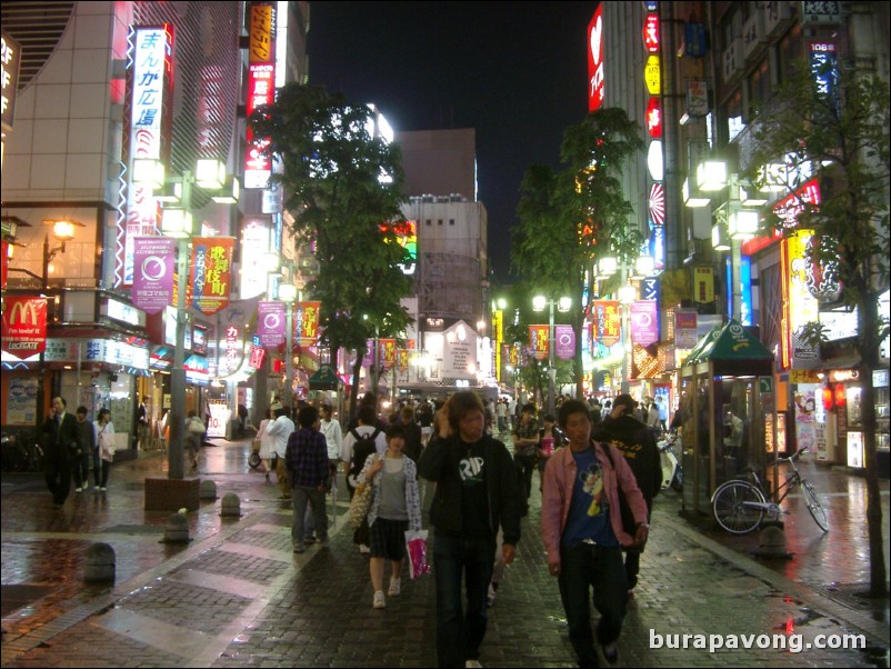 East Shinjuku at night. Kabuki-cho.