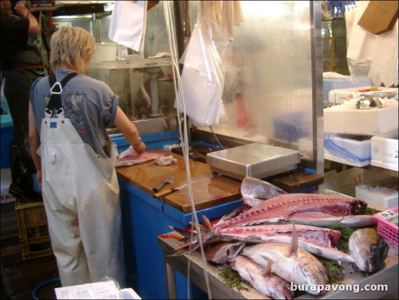 Tsukiji Fish Market.