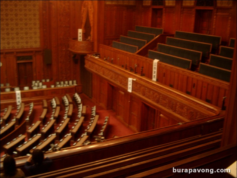 Chamber of the House of Councillors, National Diet Building.