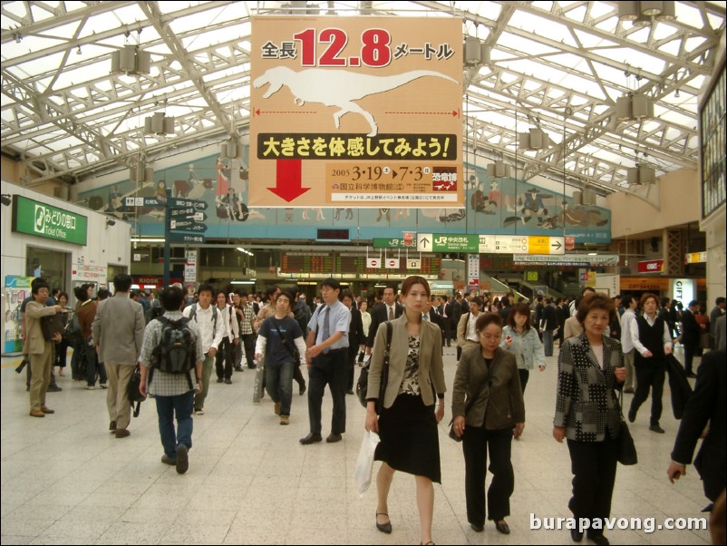 Ueno station.