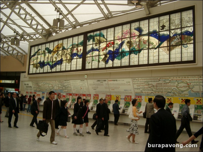 Ueno station.