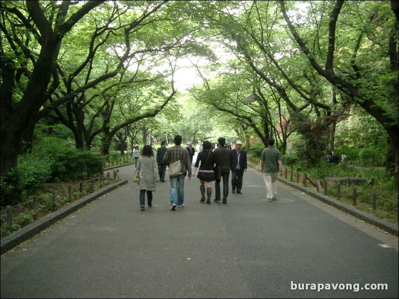 Ueno-koen (Ueno Park).