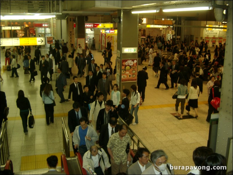 Ueno station.
