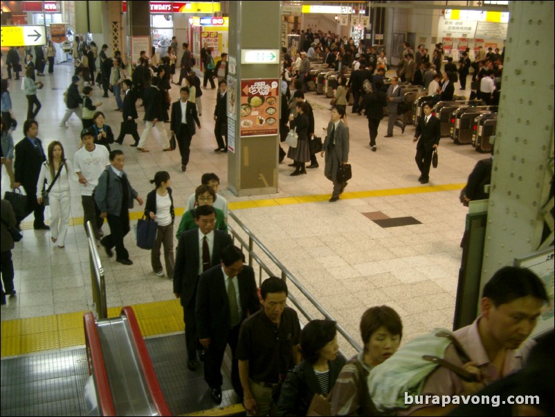 Ueno station.