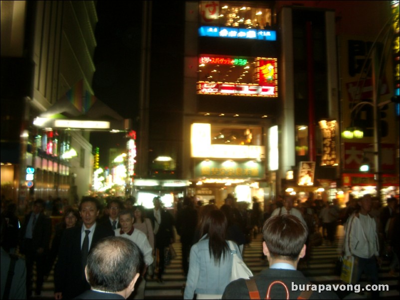 Ueno at night.