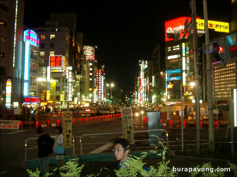 Ueno at night.