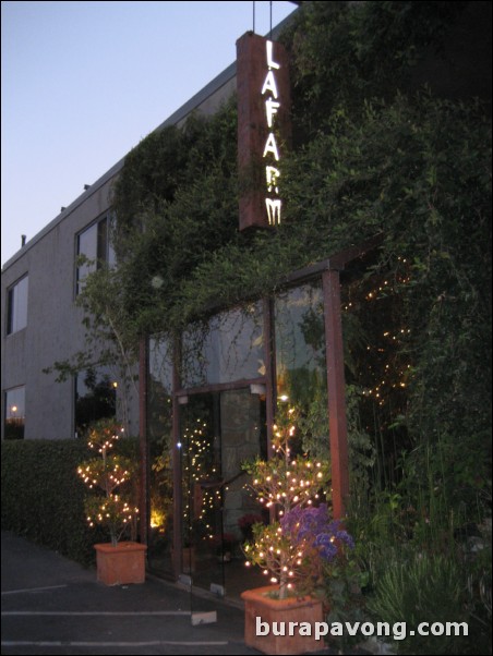 L.A. Farm restaurant in Santa Monica.