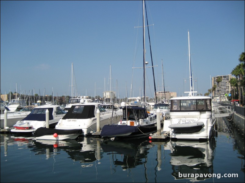 Outside the Ritz Carlton, Marina Del Ray.