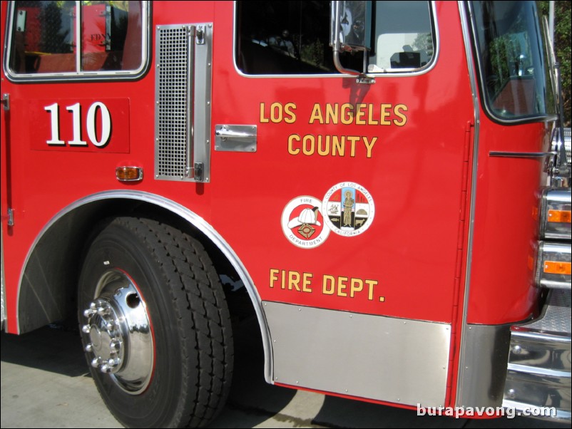 Los Angeles County fire truck.