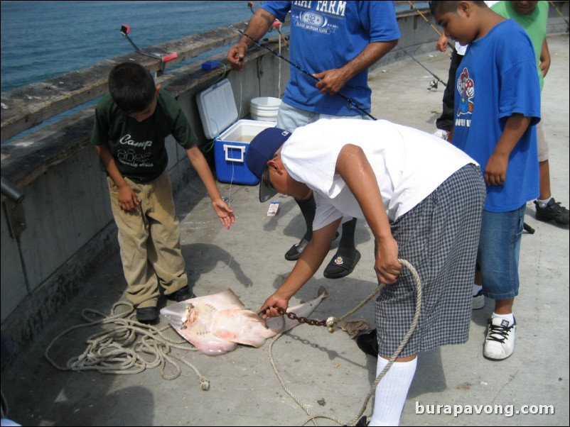 Fishing at Venice Beach.