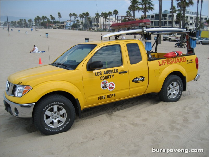 L.A. County lifeguard truck, Venice Beach.