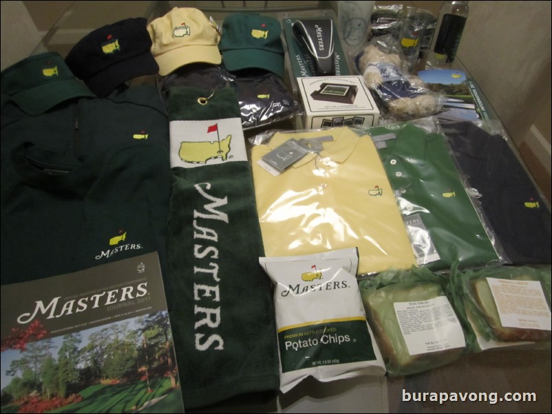 Masters merchandise.