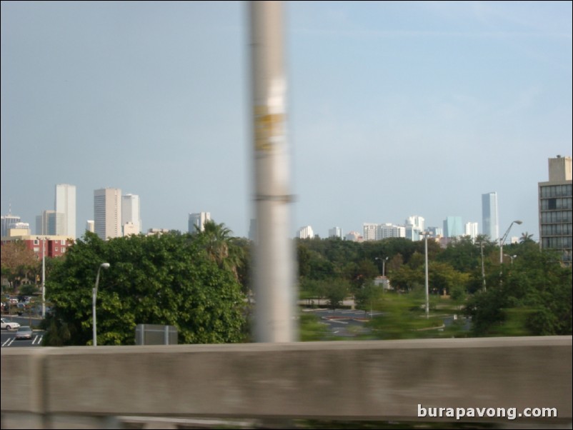 View of Miami from MacArthur Causeway.