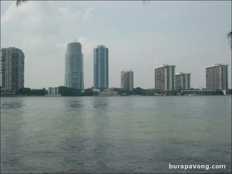 Downtown Miami, Virginia Key, and Key Biscayne.