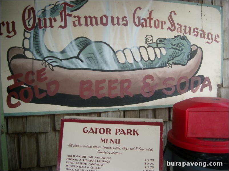 Gator sausage?