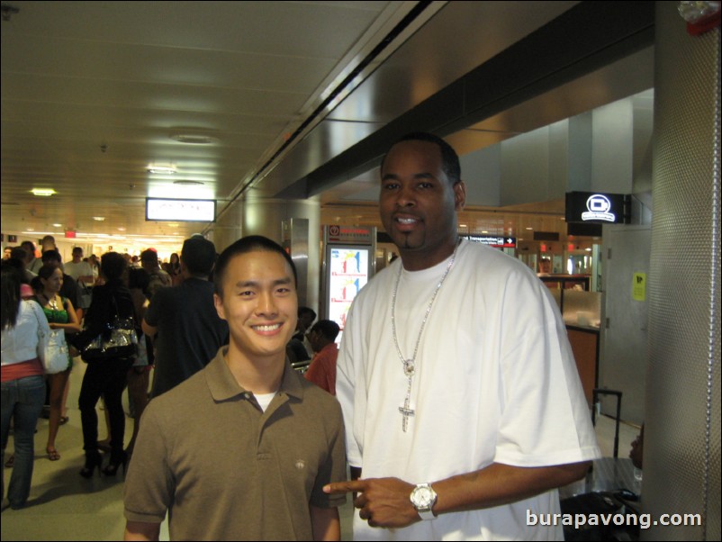 Derek Anderson at the Miami airport.