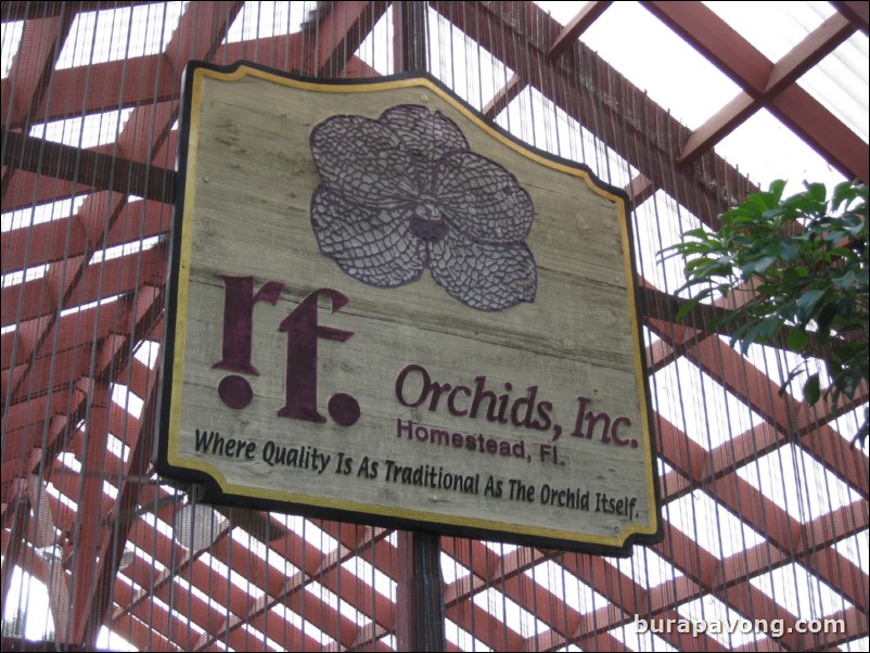 R.F. Orchids in Homestead.
