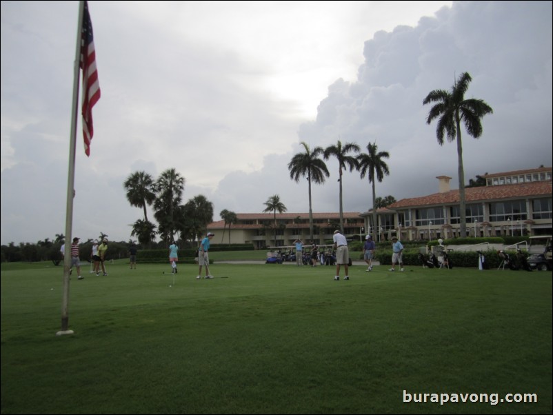 Doral practice putting green.