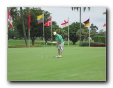 Doral practice putting green.