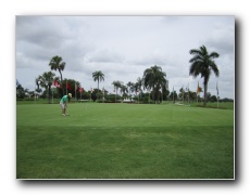 Doral practice putting green.