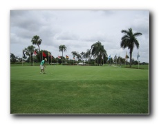 Doral practice putting green.