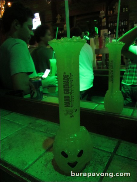 Hand grenades.