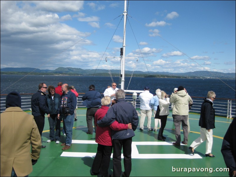 Sailing into Oslo.