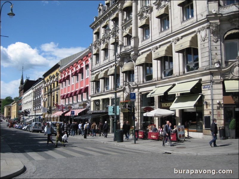 Karl Johans gate, the main street of Oslo.