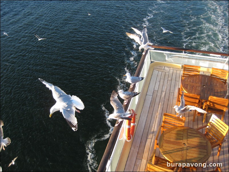 Sailing away from Oslo.