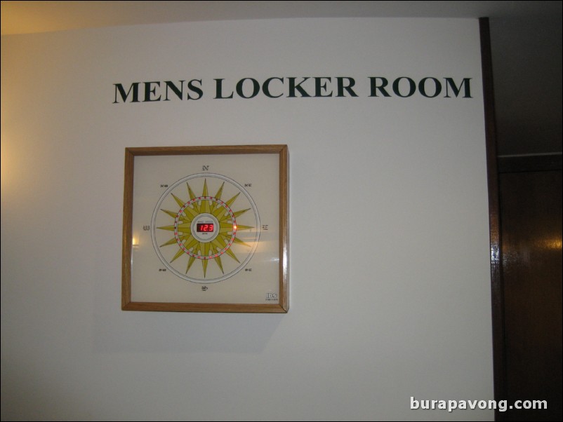 Mens locker room.