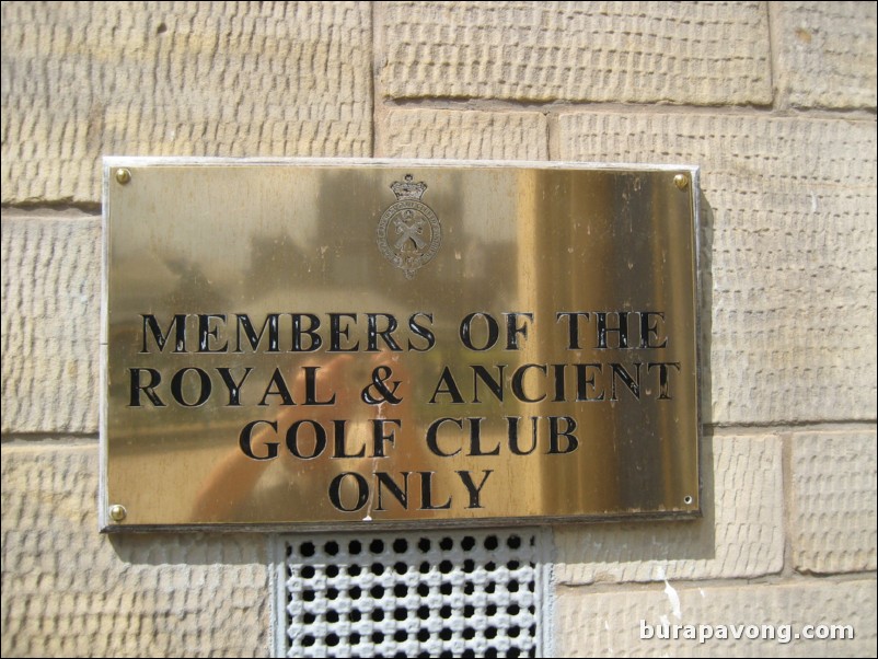 The Royal and Ancient Golf Club.