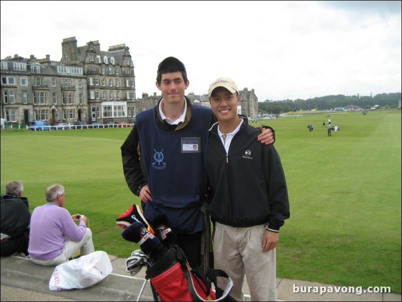 Olly and I at the end of our round on The Old Course.
