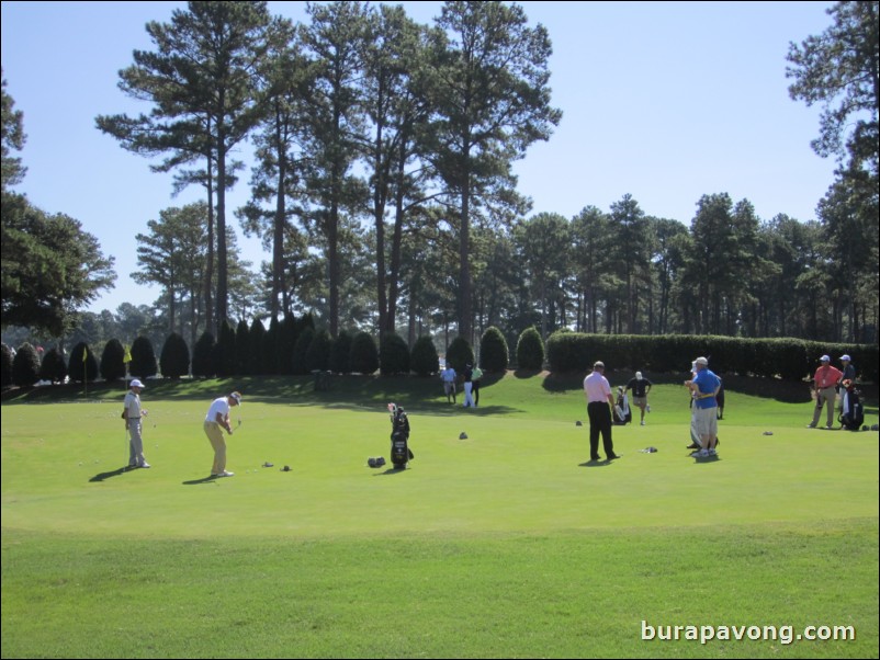 Short game practice area.