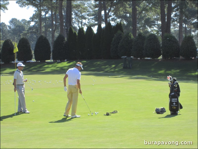 Short game practice area.